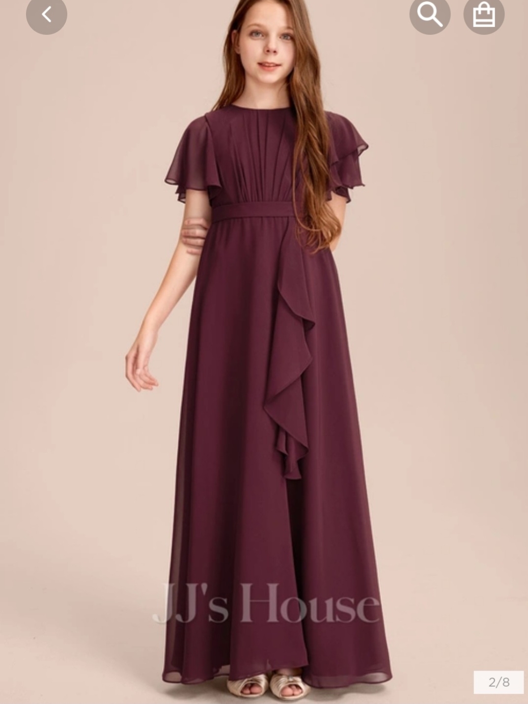 Jjs House Cabernet Ruffle-Trim Maxi Dress